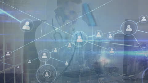 Global Network Connections with Business Technology Overlay