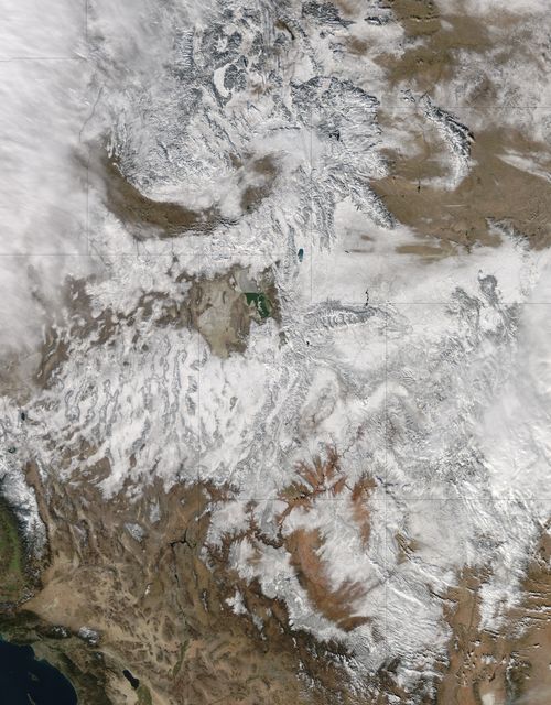 NASA image acquired December 19, 2012  In time for the 2012 winter solstice, a storm dropped snow over most of the Rocky Mountains in the United States. On December 20, the National Weather Service reported snow depths exceeding 100 centimeters (39 inches) in some places—the result of the recent snowfall plus accumulation from earlier storms.  The Moderate Resolution Imaging Spectroradiometer (MODIS) on NASA’s Aqua satellite captured this natural-color image on December 19, 2012. Clouds had mostly cleared from the region, though some cloud cover lingered over parts of the Pacific Northwest and Colorado. Showing more distinct contours than the clouds, the snow cover stretched across the Rocky Mountains and the surrounding region, from Idaho to Arizona and from California to Colorado.  Snowfall did not stop in Colorado, as the storm continued moving eastward across the Midwest. By December 20, 2012, a combination of heavy snow and strong winds had closed schools, iced roads, and delayed flights, complicating plans for holiday travelers.  Though troublesome for travel, the snow brought much-needed moisture; multiple cities had set new records for consecutive days without measurable snow, CBS news reported. As of December 18, the U.S. Drought Monitor stated that a substantial portion of the continental United States continued to suffer from drought, and “exceptional” drought conditions extended from South Dakota to southern Texas.  NASA image courtesy Jeff Schmaltz, LANCE MODIS Rapid Response. Caption by Michon Scott.  Instrument: Aqua - MODIS  To read more go to: <a href="http://earthobservatory.nasa.gov/IOTD/view.php?id=80035" rel="nofollow">earthobservatory.nasa.gov/IOTD/view.php?id=80035</a>  Credit: <b><a href="http://www.earthobservatory.nasa.gov/" rel="nofollow"> NASA Earth Observatory</a></b>  <b><a href="http://www.nasa.gov/audience/formedia/features/MP_Photo_Guidelines.html" rel="nofollow">NASA image use policy.</a></b>  <b><a href="http://www.nasa.gov/centers/goddard/home/index.html" rel="nofollow">NASA Goddard Space Flight Center</a></b> enables NASA’s mission through four scientific endeavors: Earth Science, Heliophysics, Solar System Exploration, and Astrophysics. Goddard plays a leading role in NASA’s accomplishments by contributing compelling scientific knowledge to advance the Agency’s mission.  <b>Follow us on <a href="http://twitter.com/NASA_GoddardPix" rel="nofollow">Twitter</a></b>  <b>Like us on <a href="http://www.facebook.com/pages/Greenbelt-MD/NASA-Goddard/395013845897?ref=tsd" rel="nofollow">Facebook</a></b>  <b>Find us on <a href="http://instagram.com/nasagoddard?vm=grid" rel="nofollow">Instagram</a></b>