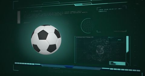 Digital Interface Analyzing Soccer Ball Visual Data