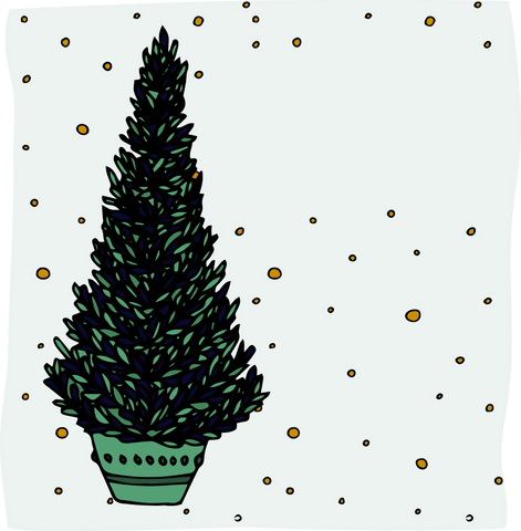 illustrated transparent christmas tree with simple decor - Download Free Stock Videos Pikwizard.com