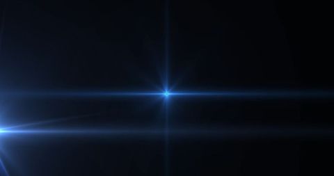 Blue Glowing Light on Black Background Technology Concept