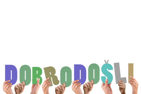 Hands Holding Dobrodošli Text on Transparent Background for Communication - Download Free Stock Videos Pikwizard.com
