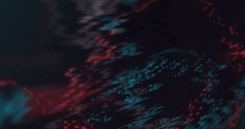 Futuristic Glitch Light Trails on Neon Background