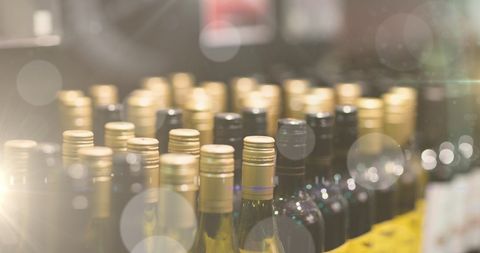 Wine Bottles in Store With Elegant Bokeh Effect - Download Free Stock Images Pikwizard.com
