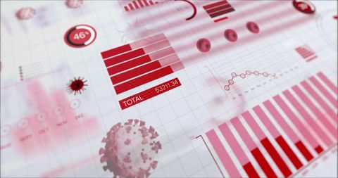 Covid-19 Data Analysis with Graphs and Statistics Concept Art