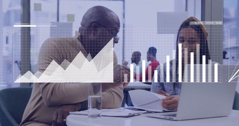 Diverse Colleagues Analyzing Data and Financial Charts - Download Free Stock Images Pikwizard.com