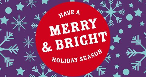 Christmas Greetings with Festive Snowflake Pattern - Download Free Stock Images Pikwizard.com