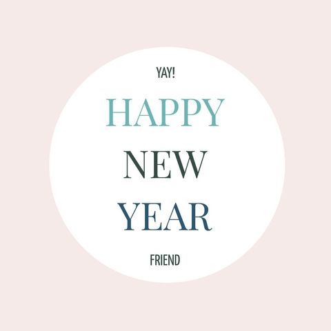 Minimalist New Year Card with Warm Tones and Friendship Message - Download Free Stock Templates Pikwizard.com