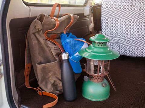 Vintage camping gear ready for adventure