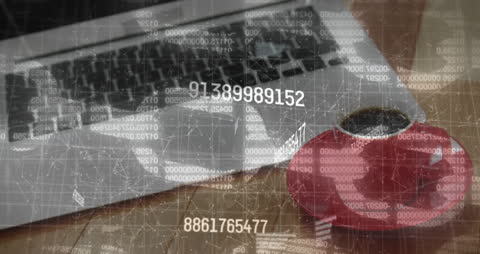 Digital Economy and Financial Data Processing Concept