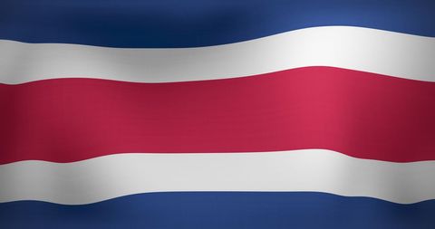 Costa Rica Flag Waving in the Wind - National Pride Symbol - Download Free Stock Images Pikwizard.com