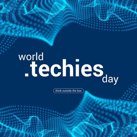 World Techies Day Digital Abstract Design - Download Free Stock Templates Pikwizard.com