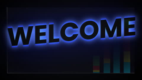 Dynamic Welcome Animation with Graphical Elements