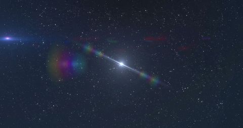 Enigmatic Light Trails in Celestial Night Sky - Download Free Stock Images Pikwizard.com