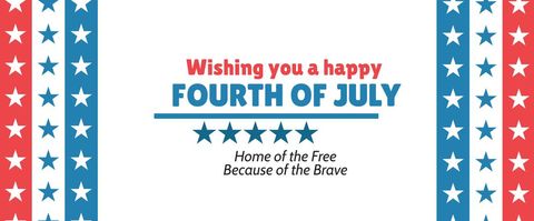 4th of July Greeting on Star-Spangled American Background - Download Free Stock Templates Pikwizard.com