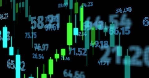 Digital Financial Chart Display with Flickering Data - Download Free Stock Images Pikwizard.com