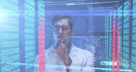 Advanced Medical Data Processing with Virtual Interface - Download Free Stock Images Pikwizard.com