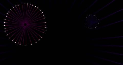 Exploding Fireworks on Dark Background for Festive Celebrations