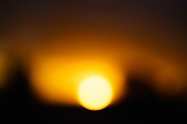 Defocused Sunset with Warm Orange Glow - Download Free Stock Photos Pikwizard.com
