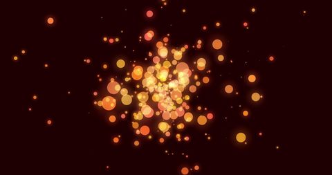 Glowing Orange and Yellow Bokeh Circles on Dark Background - Download Free Stock Images Pikwizard.com
