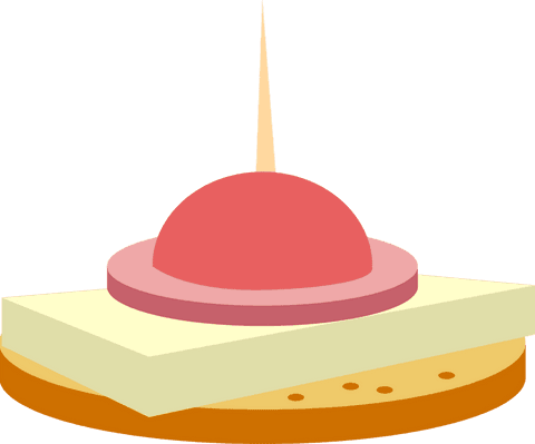 Transparent flat design canapé