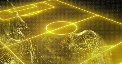 futuristic soccer field aroma of digital waves - Download Free Stock Images Pikwizard.com