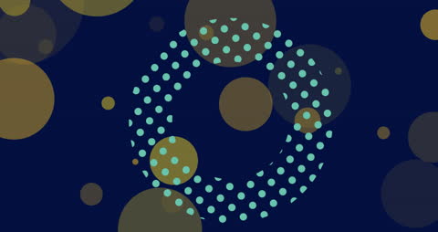 Abstract Geometric Shapes on Dynamic Blue Background