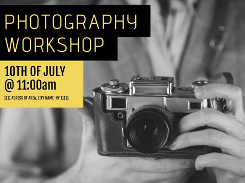 photography workshop with vintage camera focus - Download Free Stock Templates Pikwizard.com