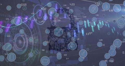 Futuristic Cybersecurity and Data Encryption Concept Art - Download Free Stock Images Pikwizard.com