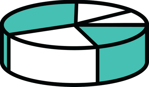 transparent 3d pie chart with green and white segments - Download Free Stock Videos Pikwizard.com