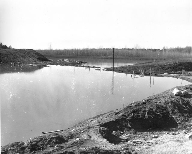Flooded Construction Site at Huntsville Space Center Project, 1962 - Download Free Stock Photos Pikwizard.com