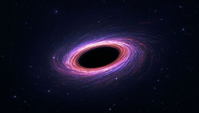 Mysterious Black Hole Swirling Accretion Disk in the Cosmos
