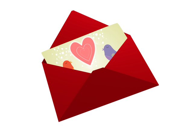 Transparent Red Envelope with Love Heart Card, Suitable for Valentine's Day - Download Free Stock Videos Pikwizard.com