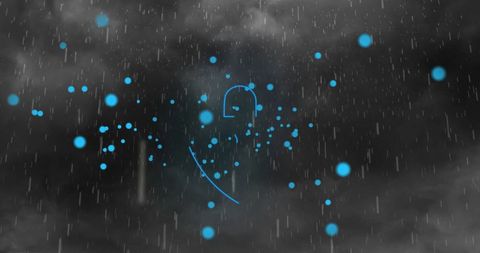 Shield with Padlock Icon in Rain Illustrating Cybersecurity - Download Free Stock Images Pikwizard.com