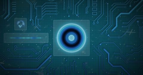 Futuristic Digital Interface with data display overlay technology - Download Free Stock Images Pikwizard.com