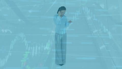 Businesswoman Discussing Data Visualization Insights