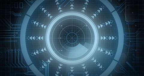 Futuristic Digital Interface with Circuit Board Design - Download Free Stock Images Pikwizard.com