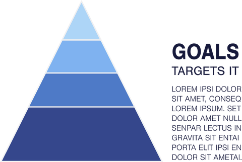 triangle chart for goals strategy on transparent background - Download Free Stock Videos Pikwizard.com