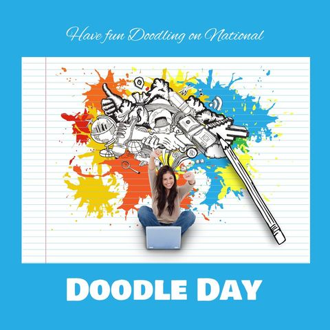national doodle day celebration with creative illustrations - Download Free Stock Templates Pikwizard.com