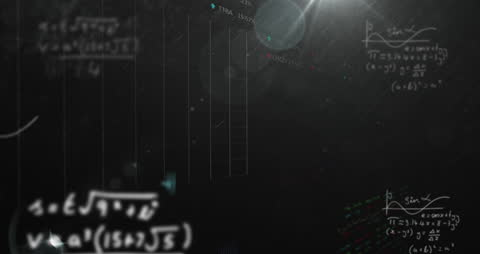 Futuristic Financial Data with Mathematical Equations