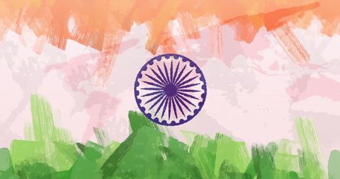 Waves of COVID-19 Statistics on Vibrant Indian Flag