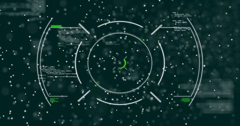 Futuristic Cyber Interface with Code and Geometric Lines - Download Free Stock Images Pikwizard.com