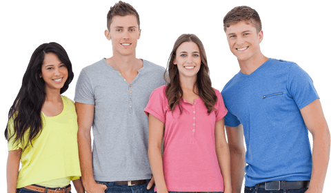 Group of Diverse Friends Smiling on Transparent Background - Download Free Stock Videos Pikwizard.com