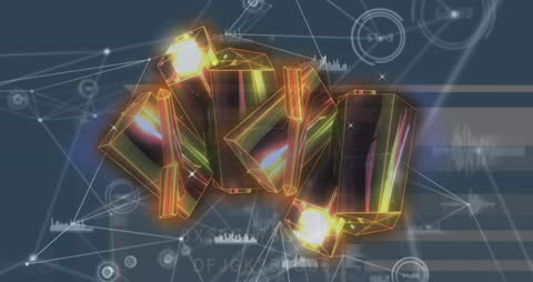 Abstract Technology Background with Circuit Elements