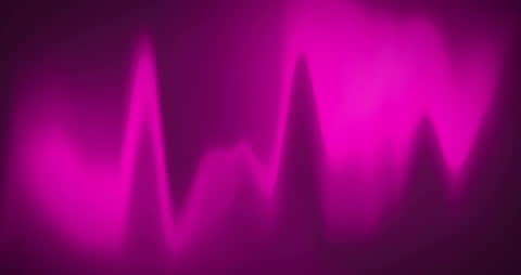 Dynamic Pink Waveforms on Dark Background