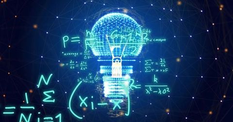 innovative scientific data visualization with electric lightbulb overlay - Download Free Stock Images Pikwizard.com