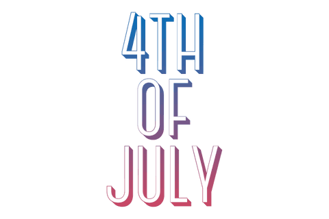 4th of july gradient text on transparent background - Download Free Stock Videos Pikwizard.com