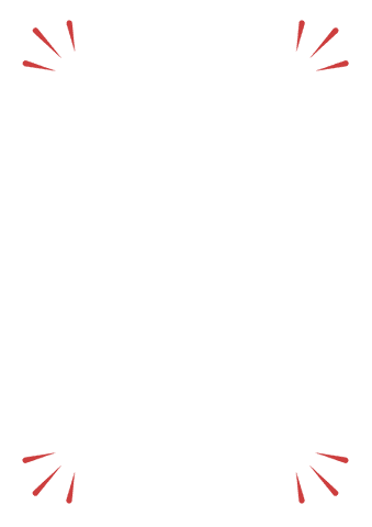 Red Decorative Shapes with Transparent Background