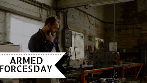 Workshop Technician in Rustic Industrial Space