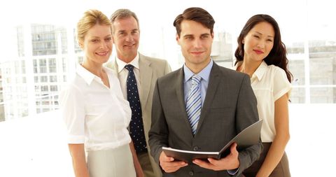 Professional Business Team in Office Environment - Download Free Stock Images Pikwizard.com